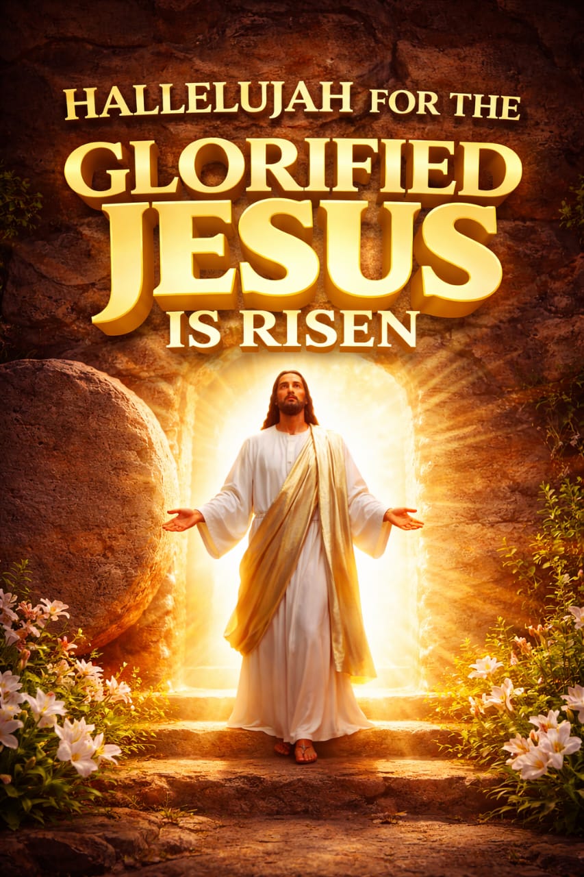 HALLELUJAH FOR THE GLORIFIED JESUS IS RISEN